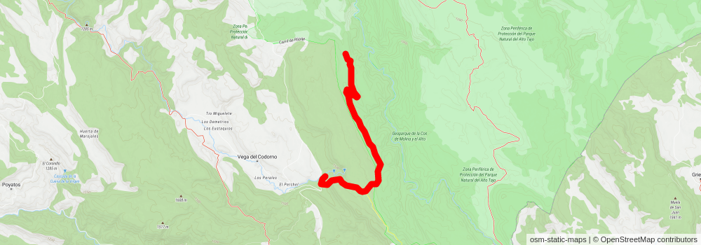 Ascent to the Muela PR CU 78 stage 2 Map