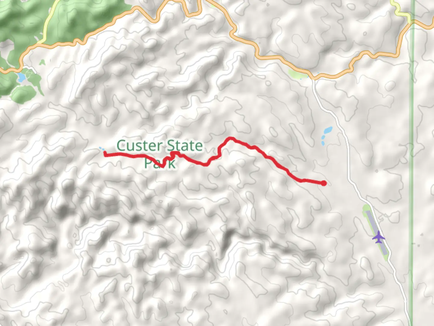 An image depicting the trail Barnes Canyon Trail and its surrounding area.