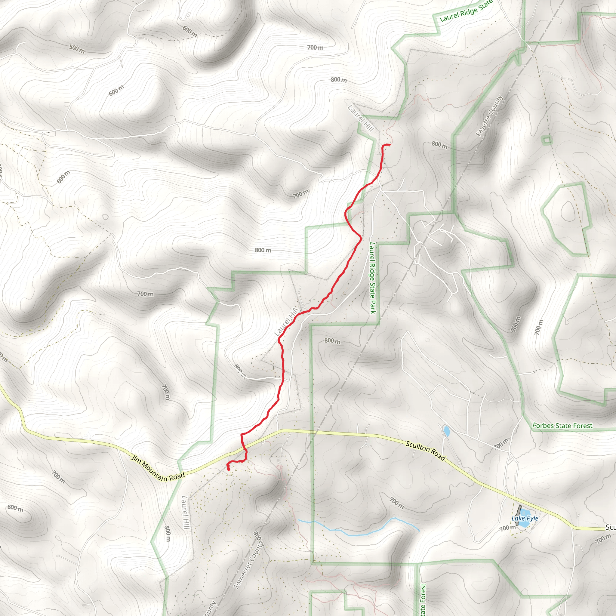 Laurel Ridge mobile static map