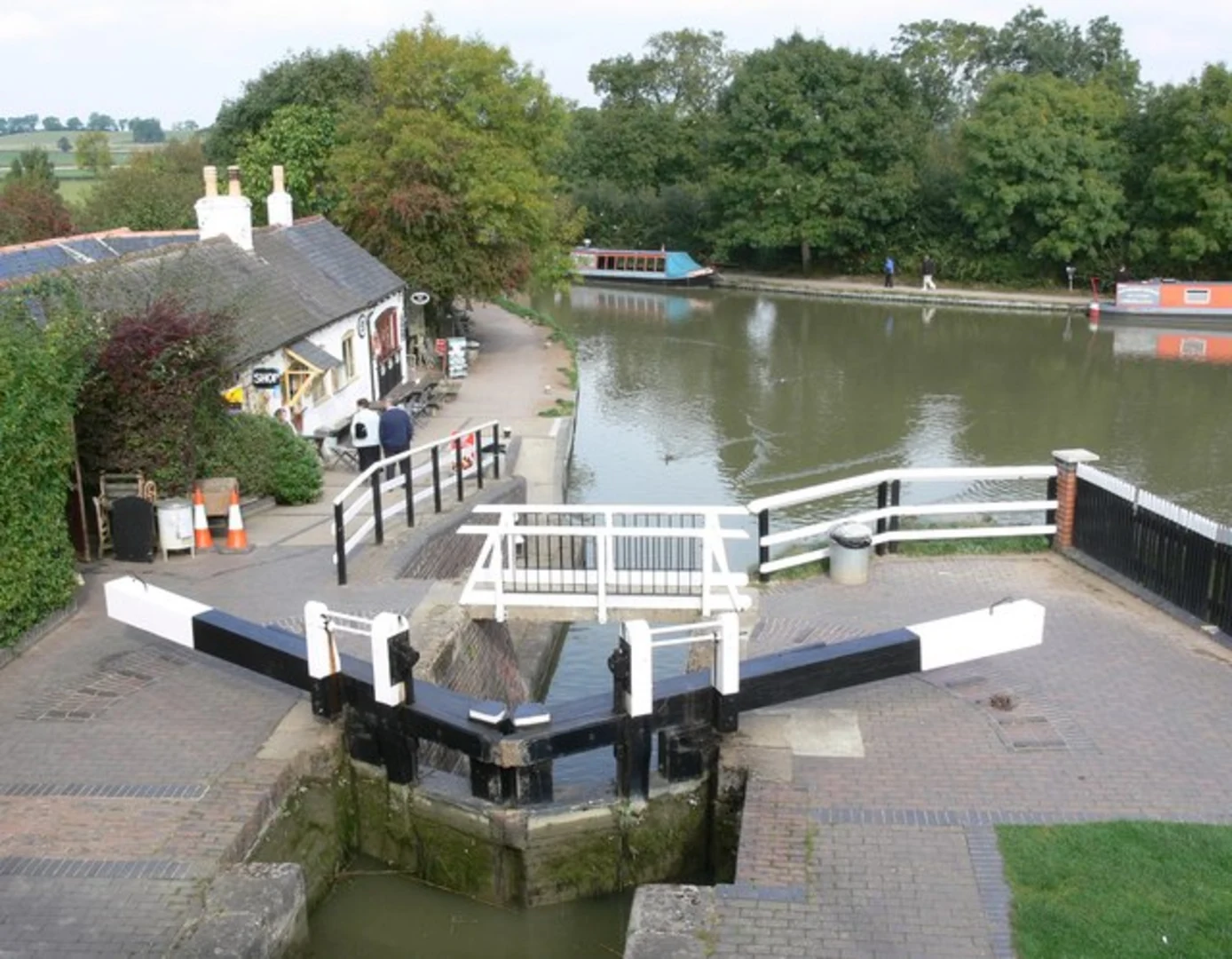 An image depicting the trail Foxton Locks and Canal Loop and its surrounding area.
