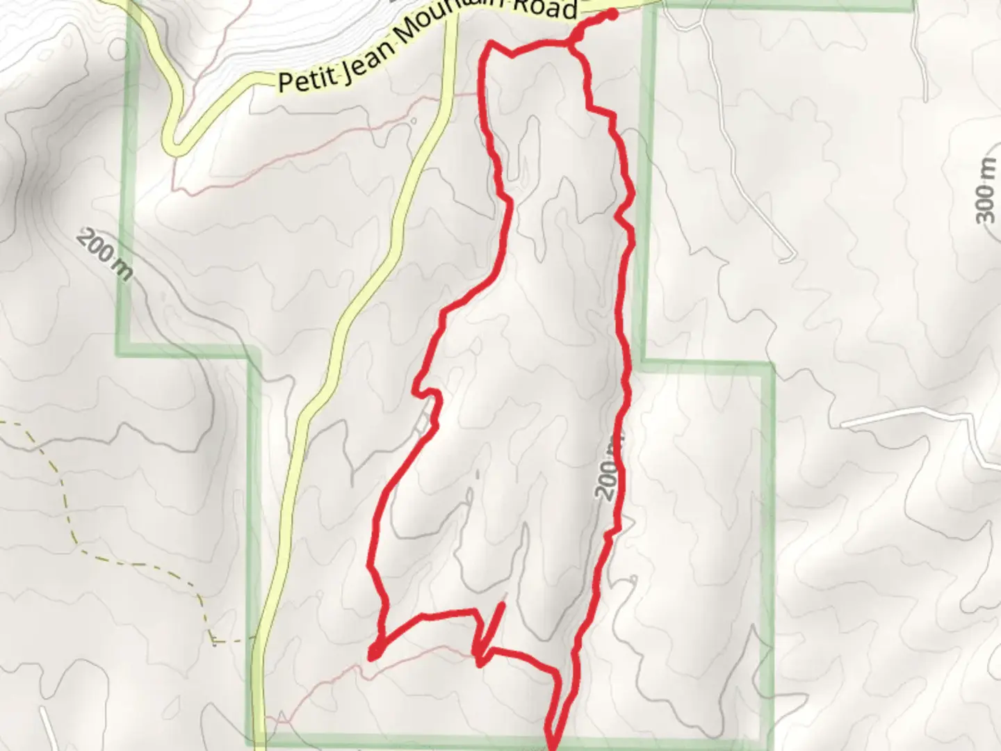 An image depicting the trail Seven Hollows Trail Loop and its surrounding area.