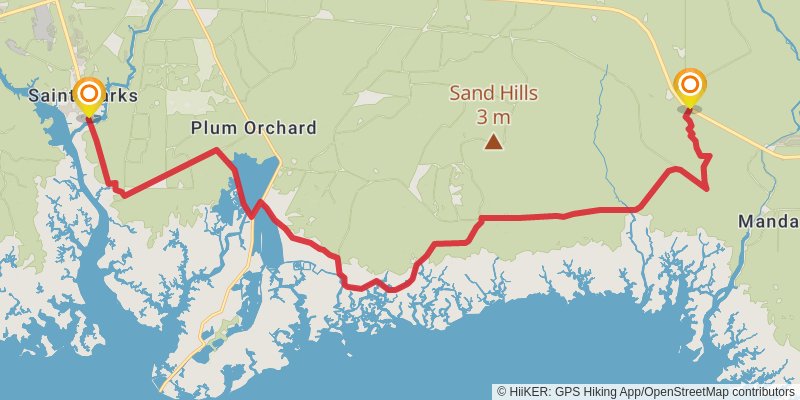 Florida National Scenic Trail stage 26 Map