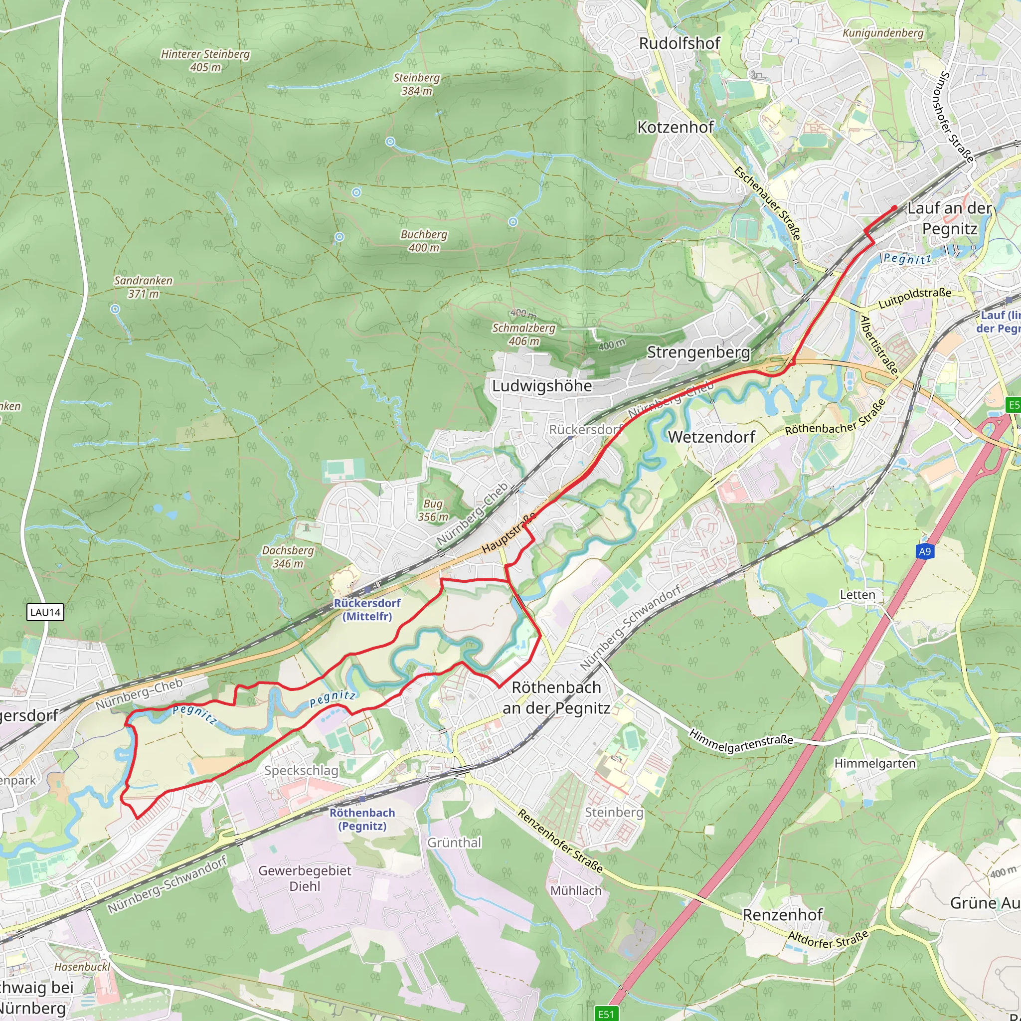 Pehnitz via Karl Horn Weg mobile static map