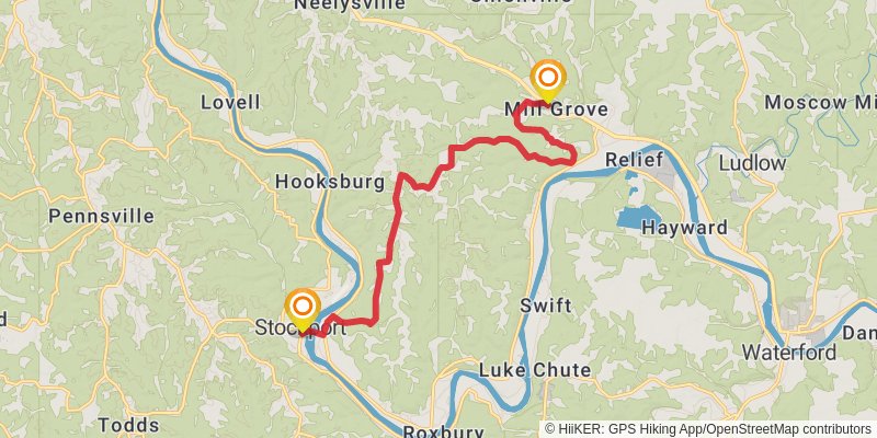 Buckeye Trail stage 73 Map