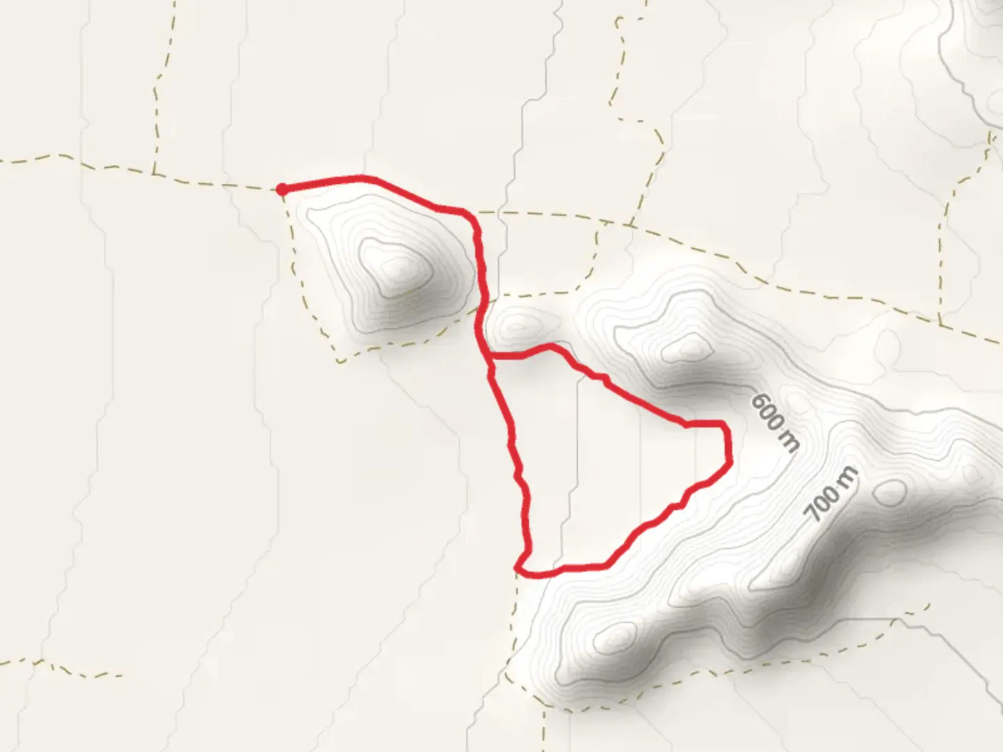 An image depicting the trail North Start Road Loop and its surrounding area.