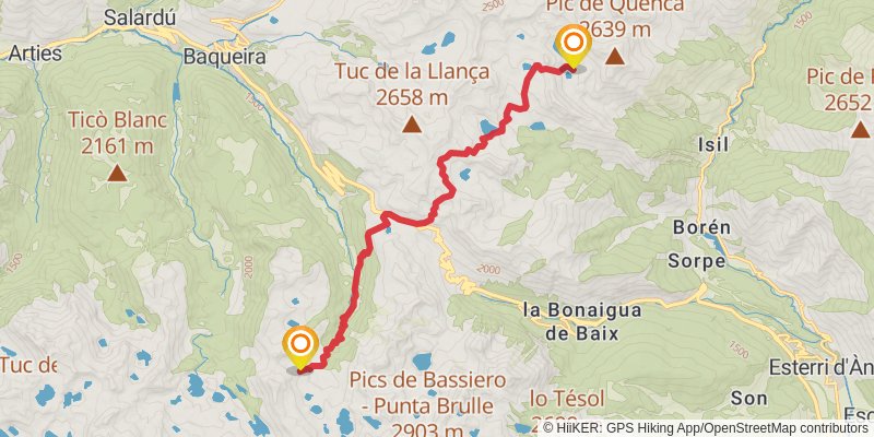 Haute Randonnée Pyrénéenne stage 32 Map