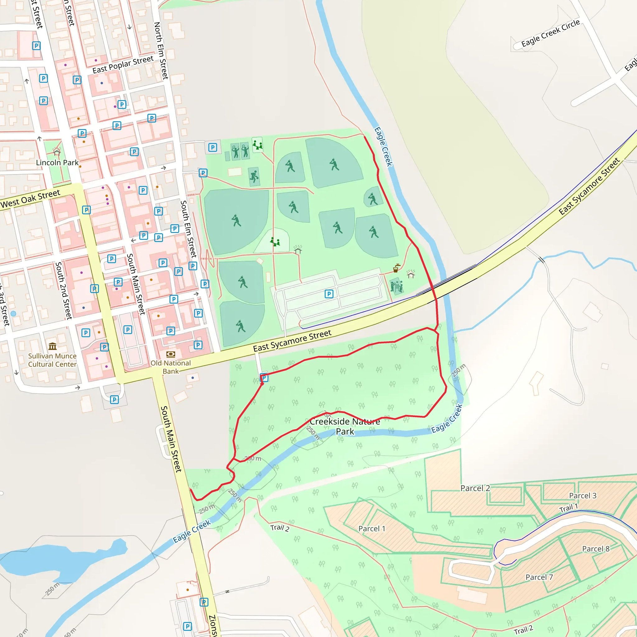 Eagle Creek - Creekside Nature Park mobile static map