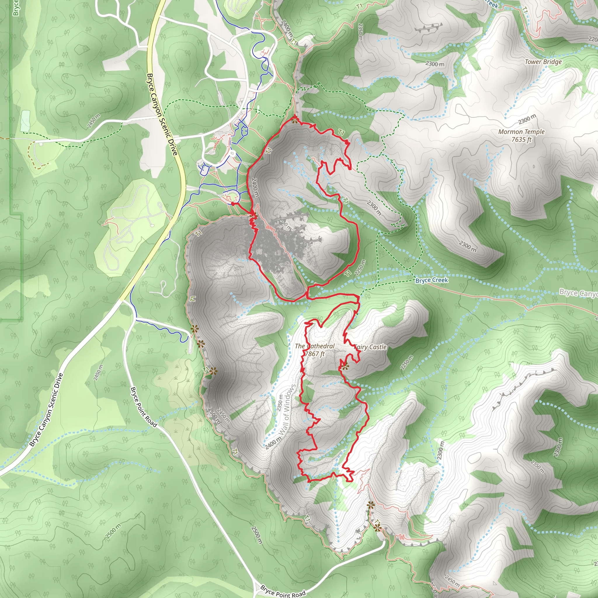 Figure Eight Trail mobile static map