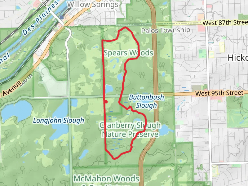 Palos Yellow and Tan Unpaved Loop Trail