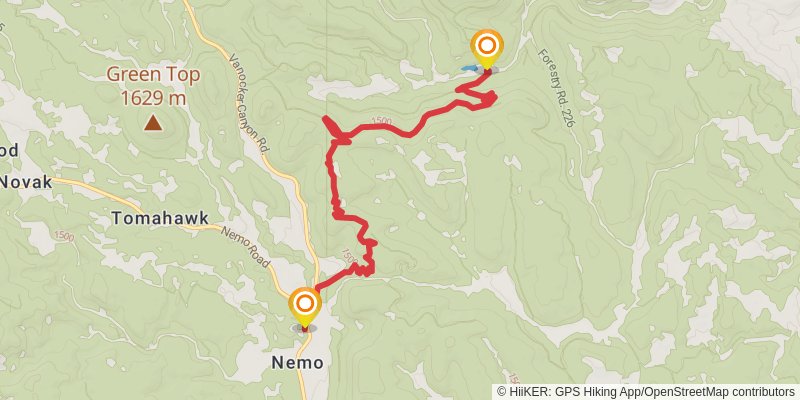 Centennial Trail - South Dakota stage 3 Map