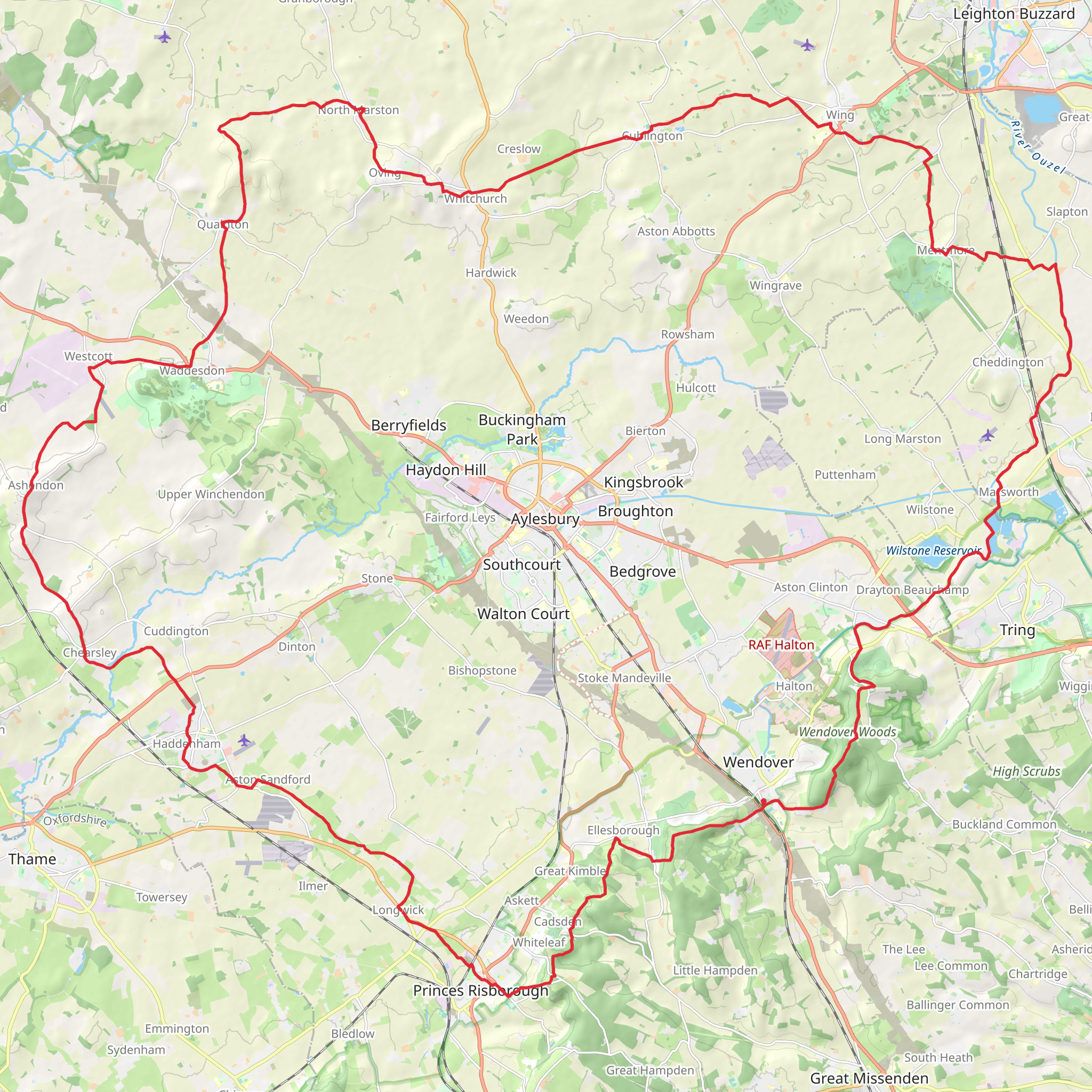 Outer Aylesbury Ring mobile static map