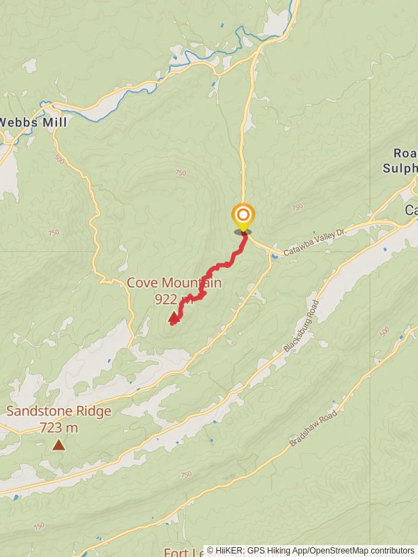 Cove Mountain via Dragons Tooth Trailhead