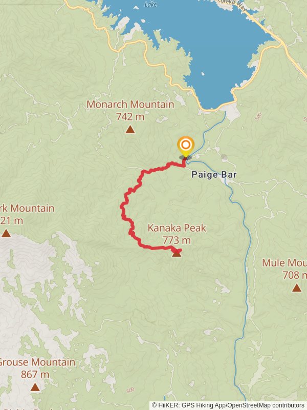 Kanaka Peak from Peltier Campground
