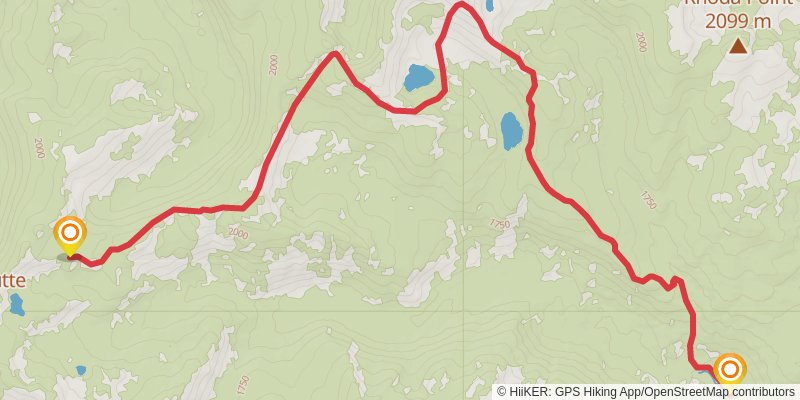 Ultra Pedestrian North Loop stage 33 Map
