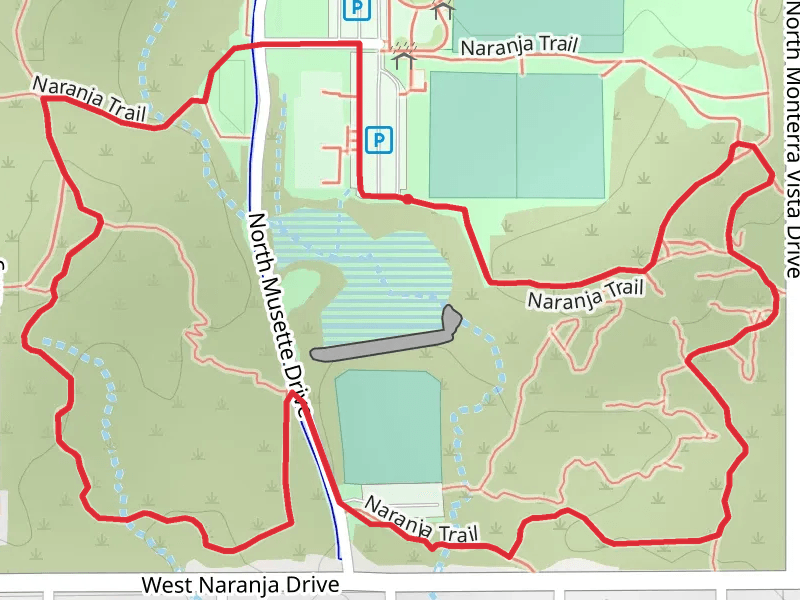Naranja Trail and Naranja Achery Park Loop