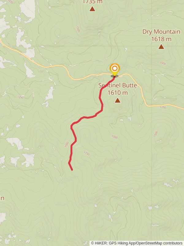 Deer Creek Summit South Trail mobile static map