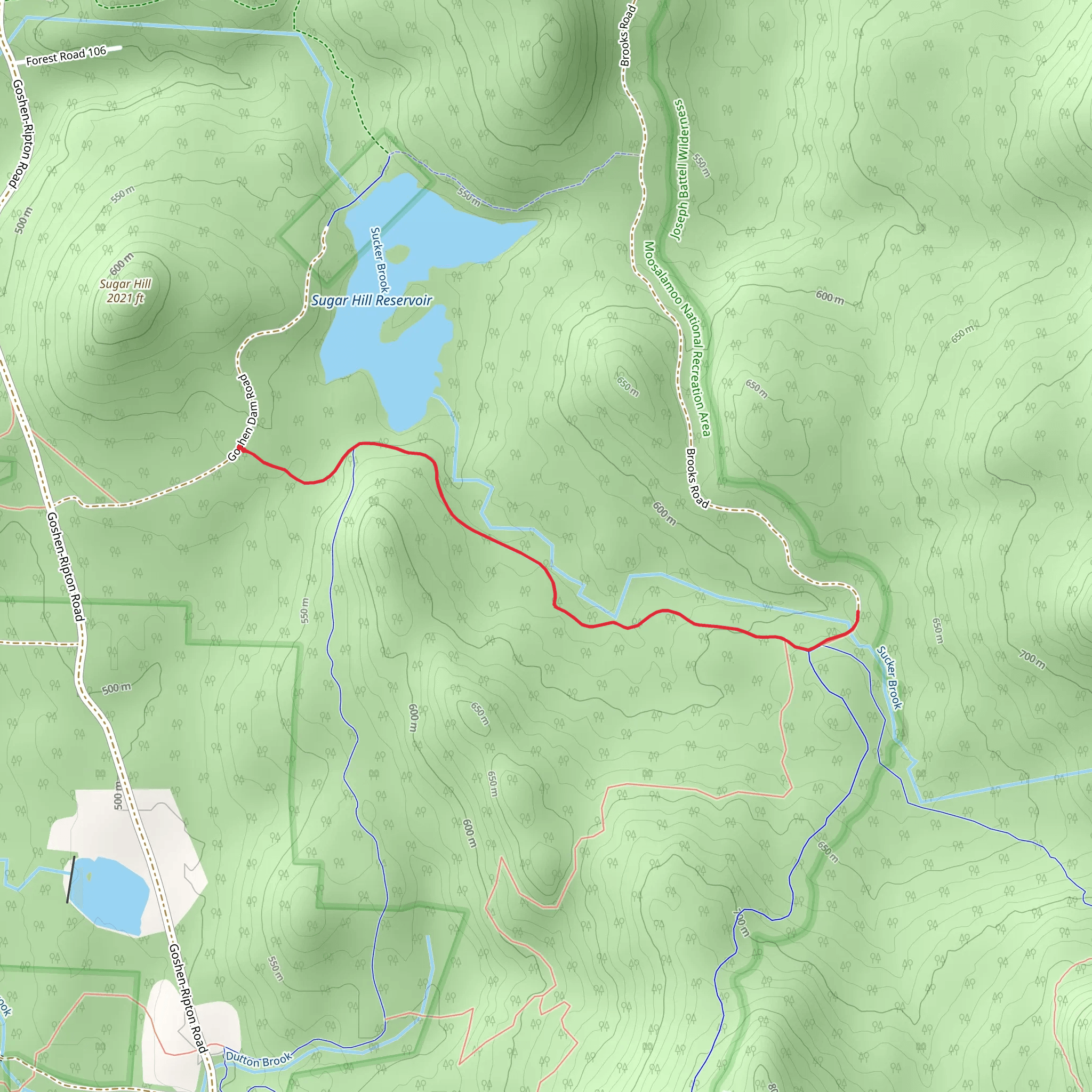 Sucker Brook - Historic Trail mobile static map