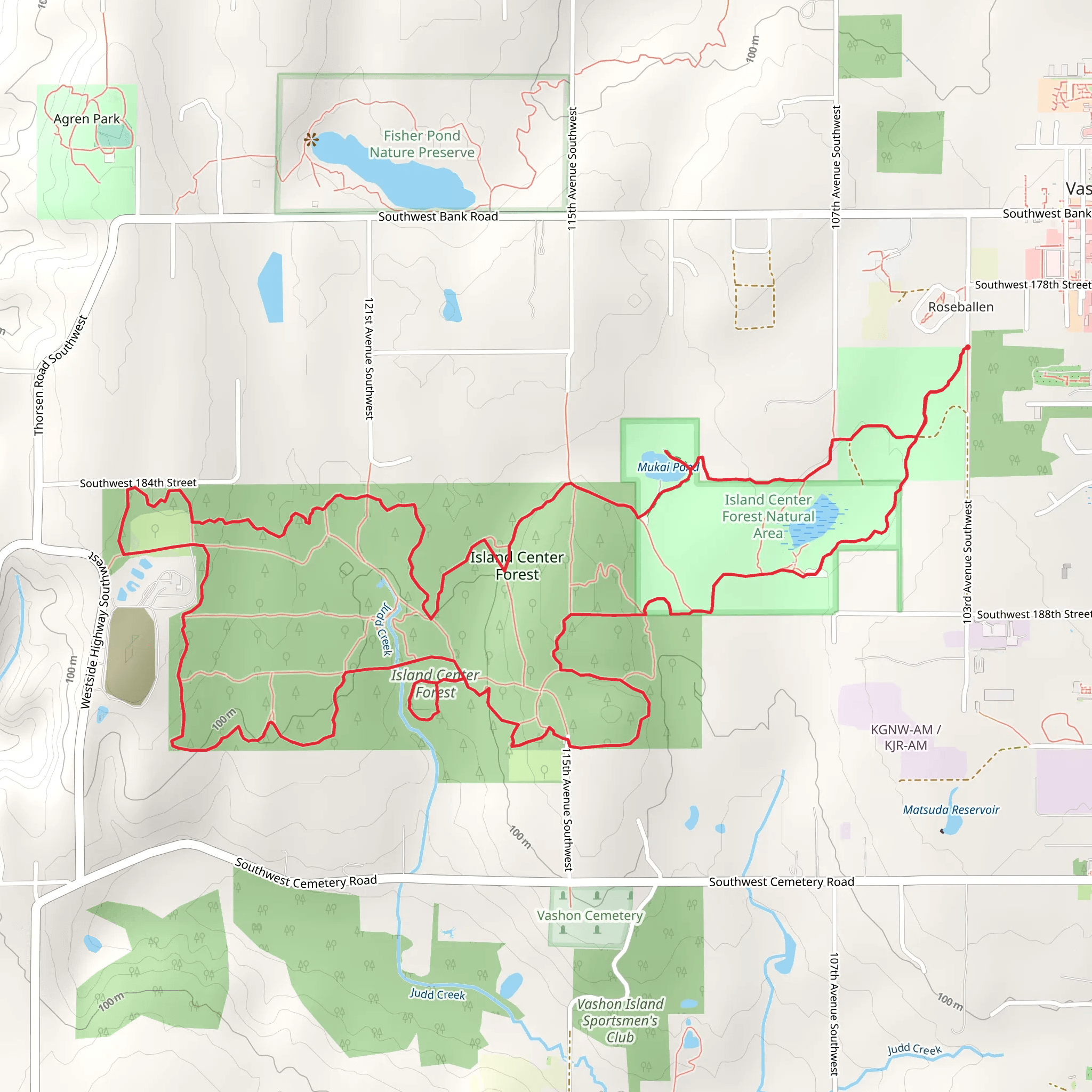 Gateway, Grinder, Borrow Pit and Mukai Pond Loop Trail mobile static map