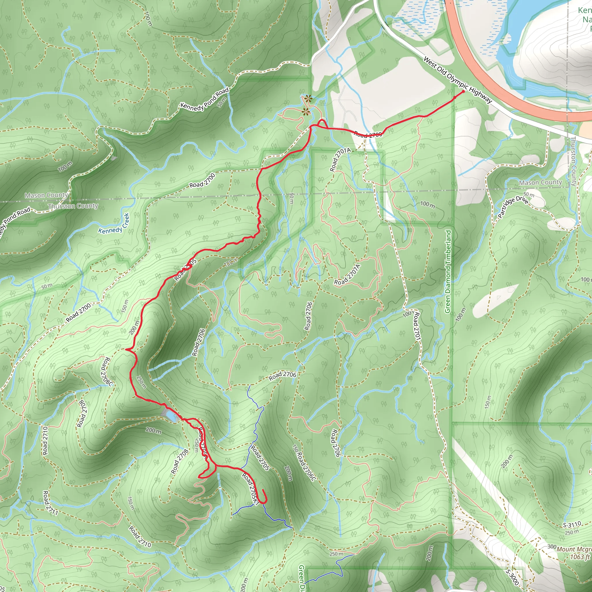 Quarry Ridge Loop mobile static map
