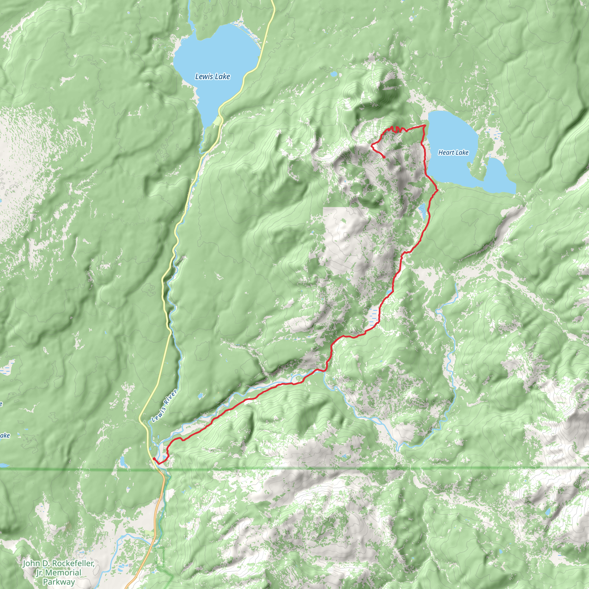 Mountain Sheridan Hike mobile static map