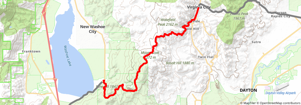 American Discovery Trail South Route stage 368 Map