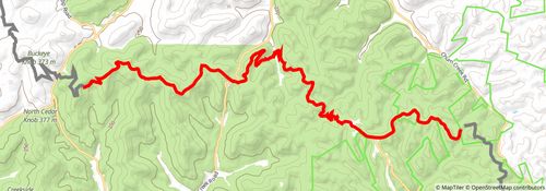 American Discovery Trail South Route stage 75 Map
