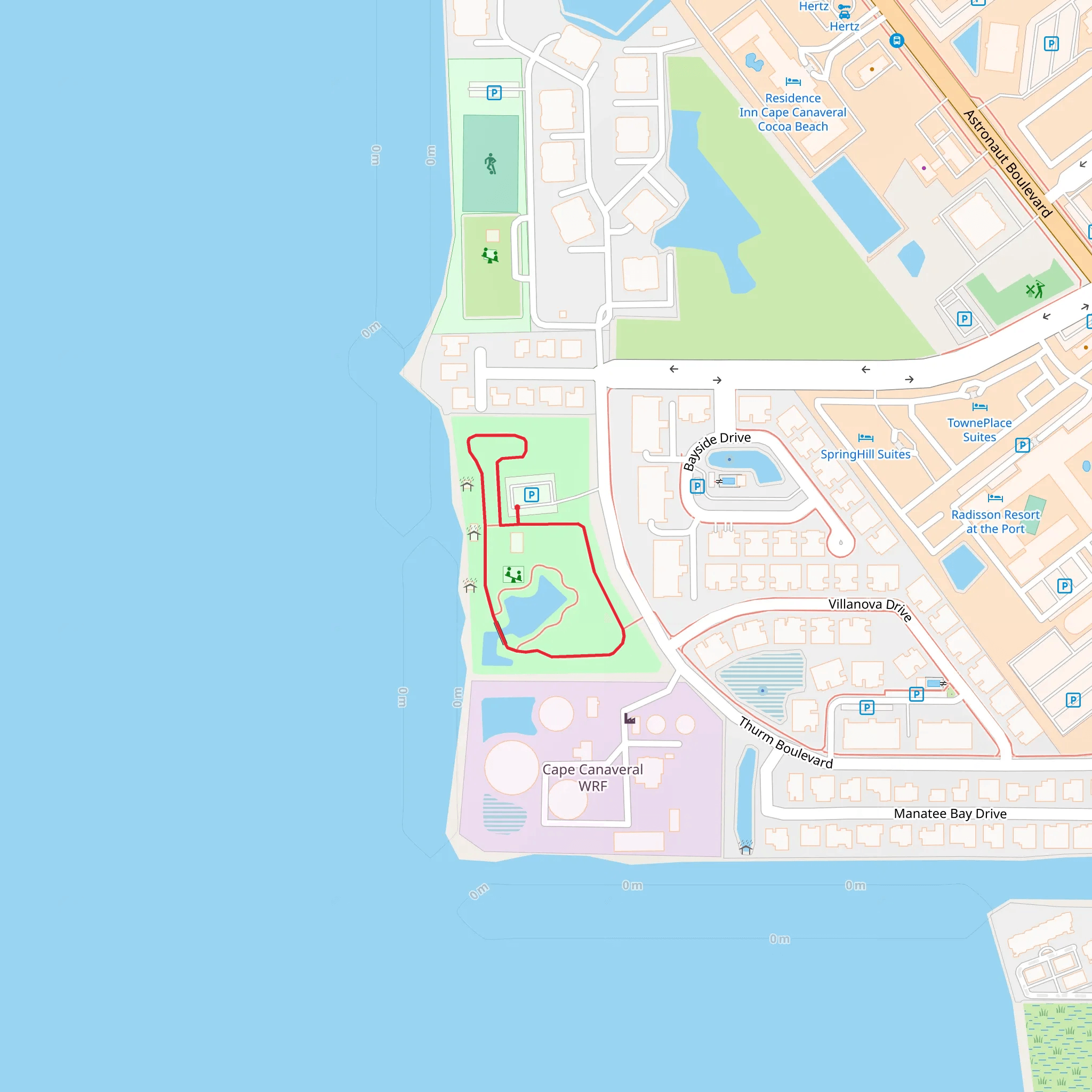 Manatee Sanctuary Park Loop mobile static map