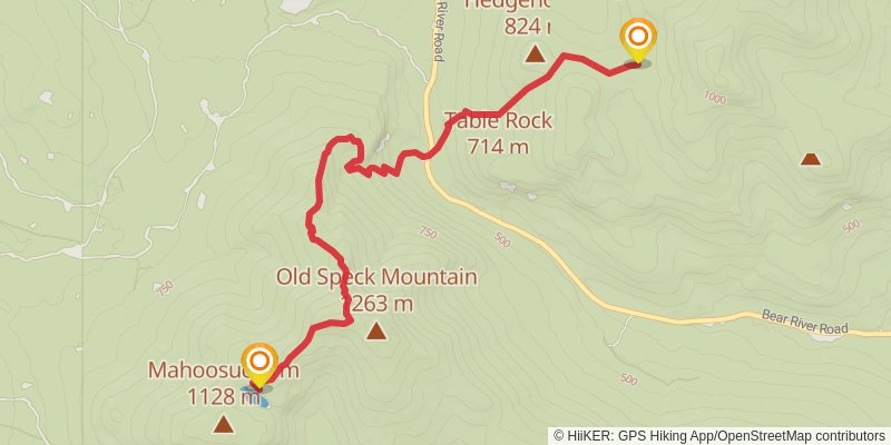Appalachian Trail stage 188 Map