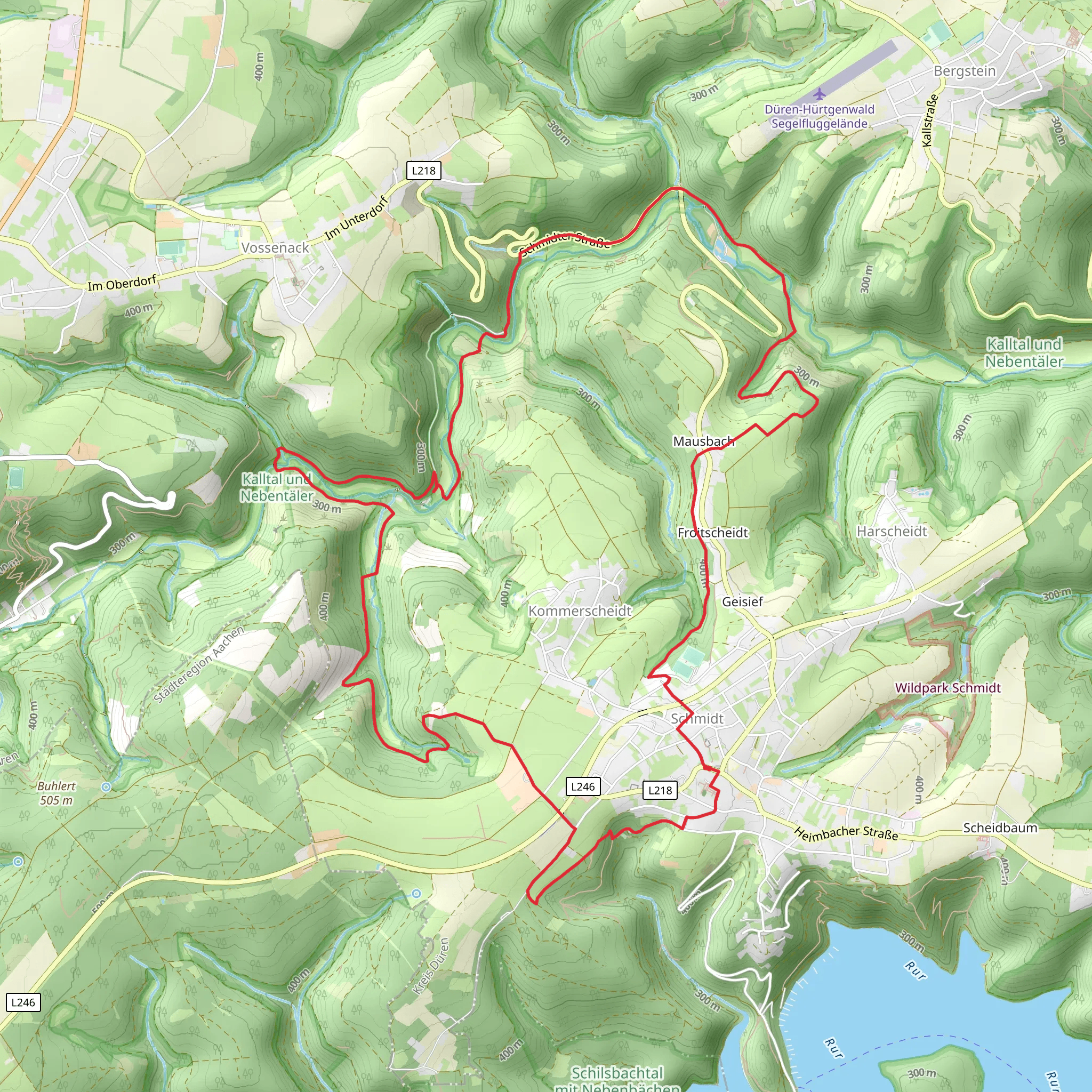 Scheidt and Kalltal und Nebentaler Loop mobile static map