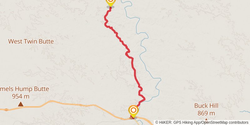 Maah Daah Hey Trail stage 5 Map