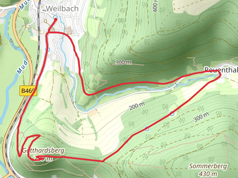 Gotthardsruine Loop from Weilbach