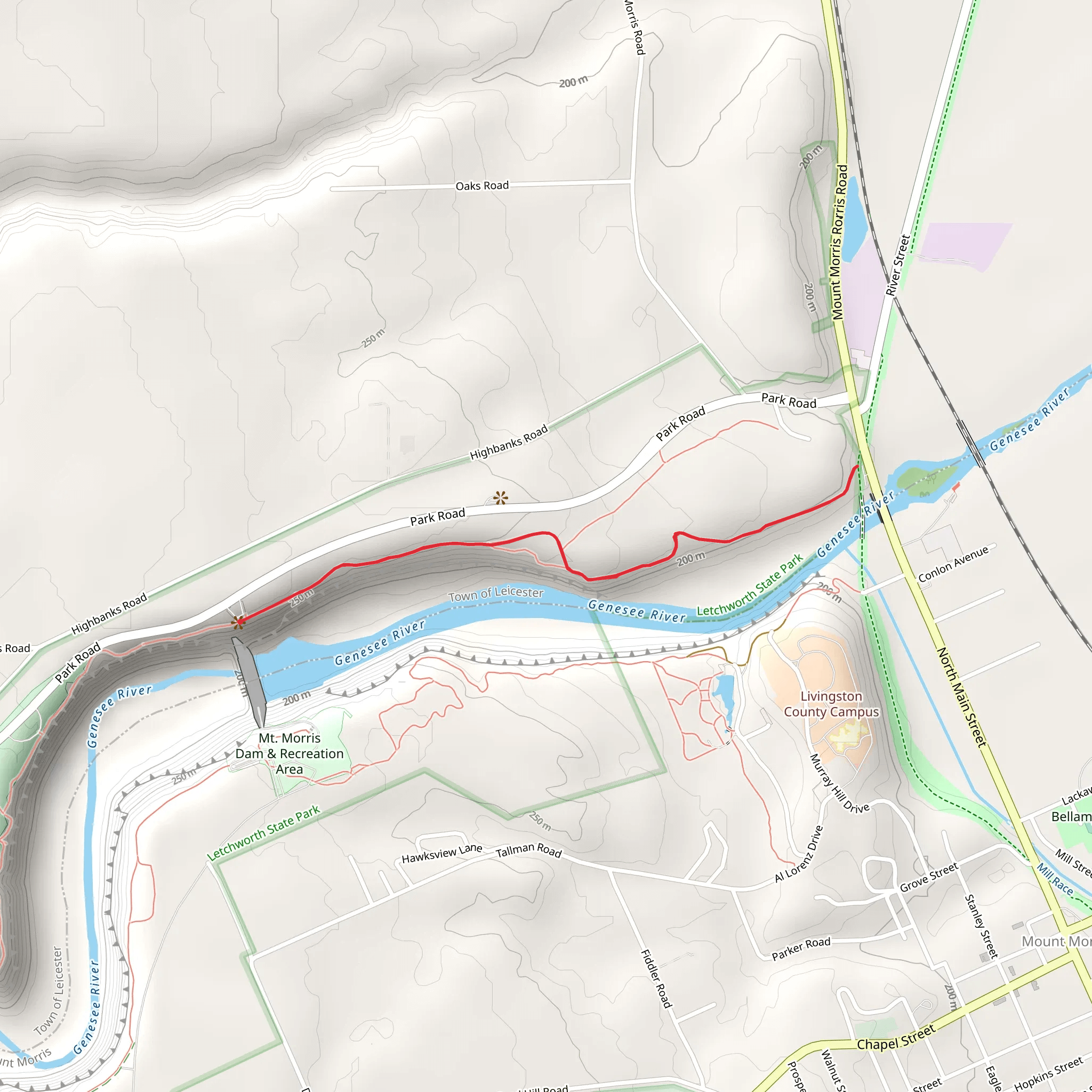 Genesee River from Park Road mobile static map