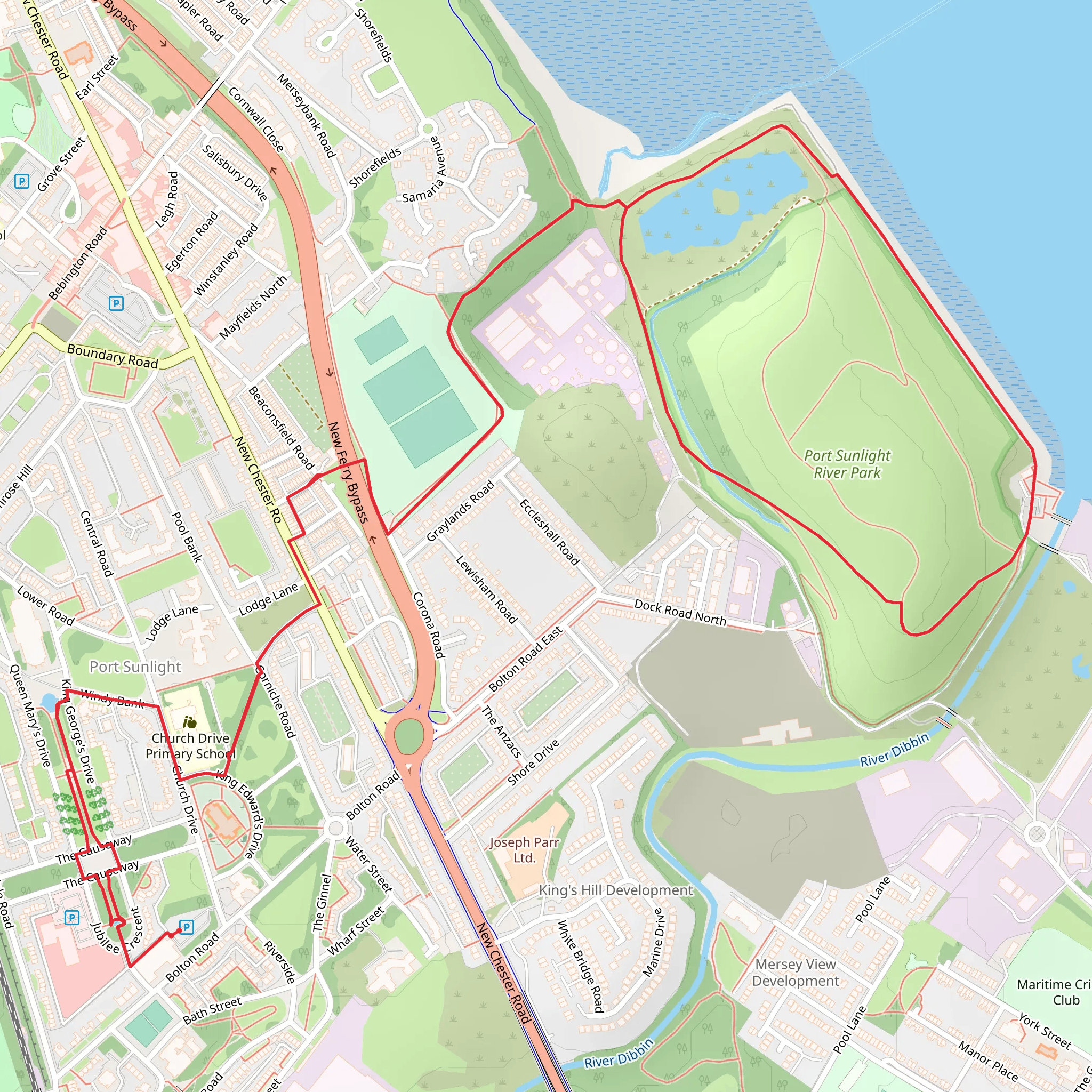 Port Sunlight mobile static map