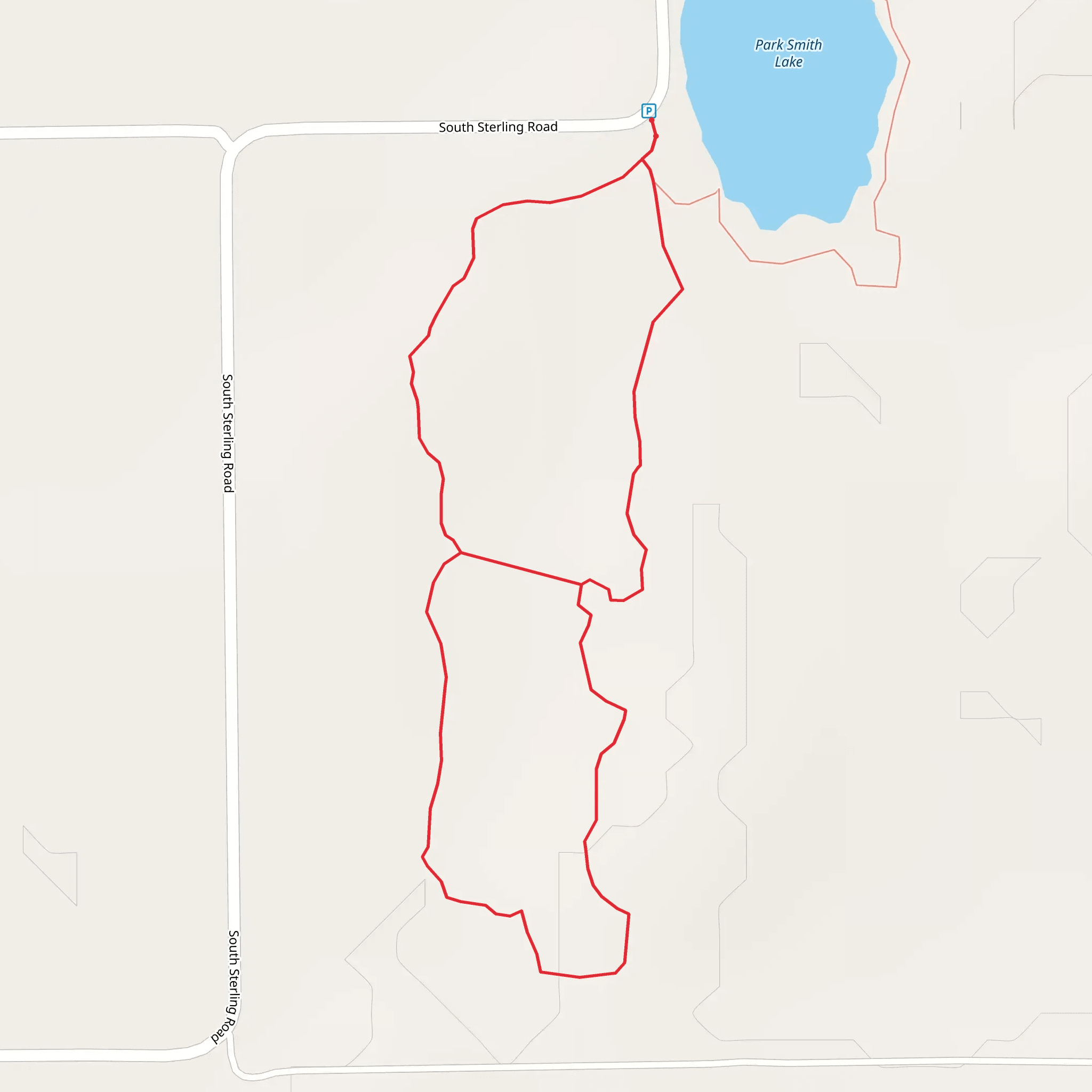 Migrants Mile Loop Trail mobile static map