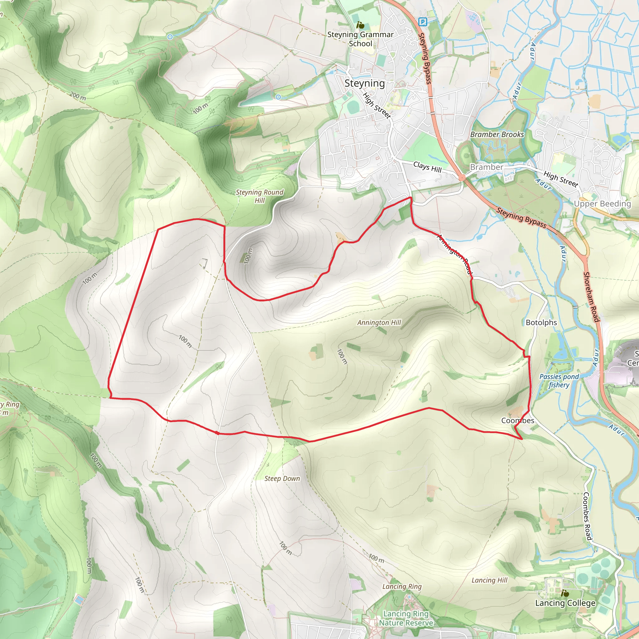 Coombes Circular Path mobile static map