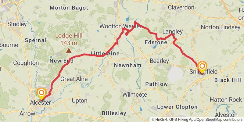 Monarch's Way stage 13 Map