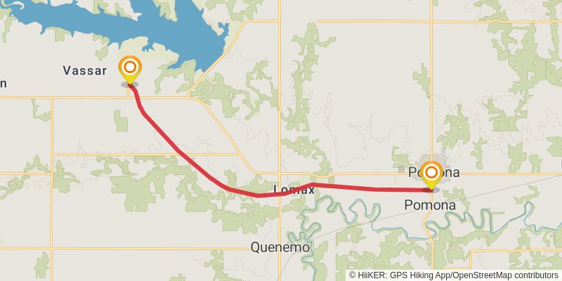 Flint Hills Nature Trail stage 3 Map
