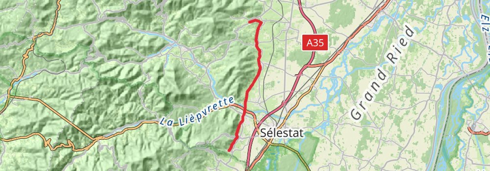 Camino Strasbourg-Saint Jean Pied de Port via Vézelay stage 4 Map