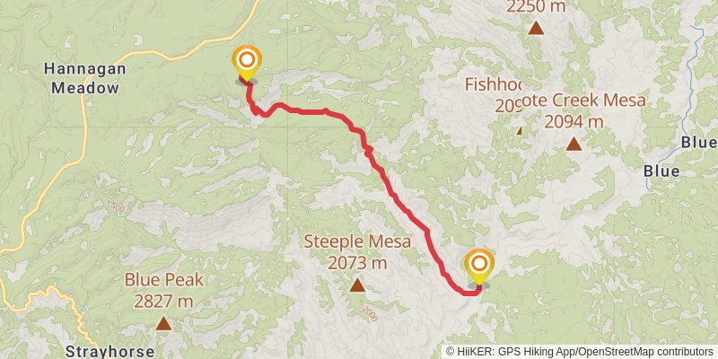 Grant Creek Trail stage 2 Map