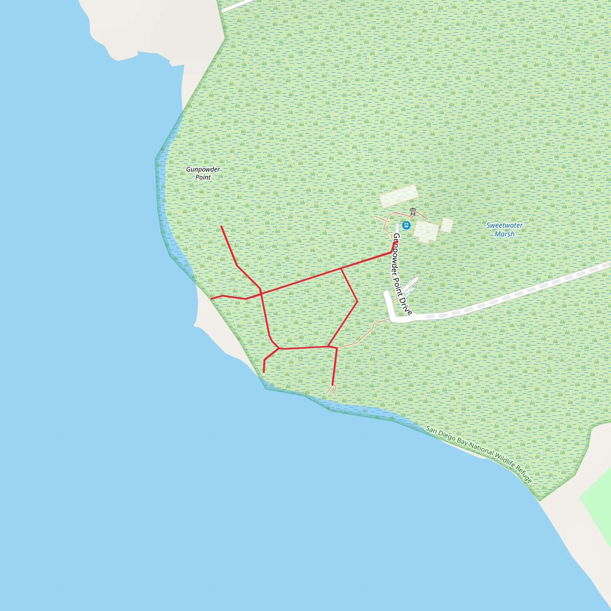 Butterfly and Hummingbird Garden Loop Trail mobile static map