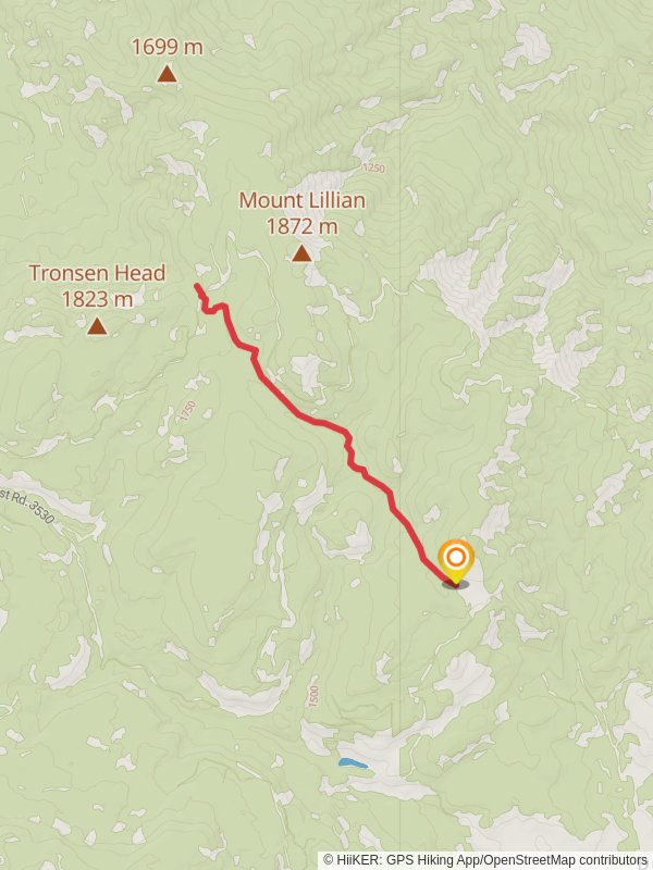 Old Ellensburg Trail mobile static map