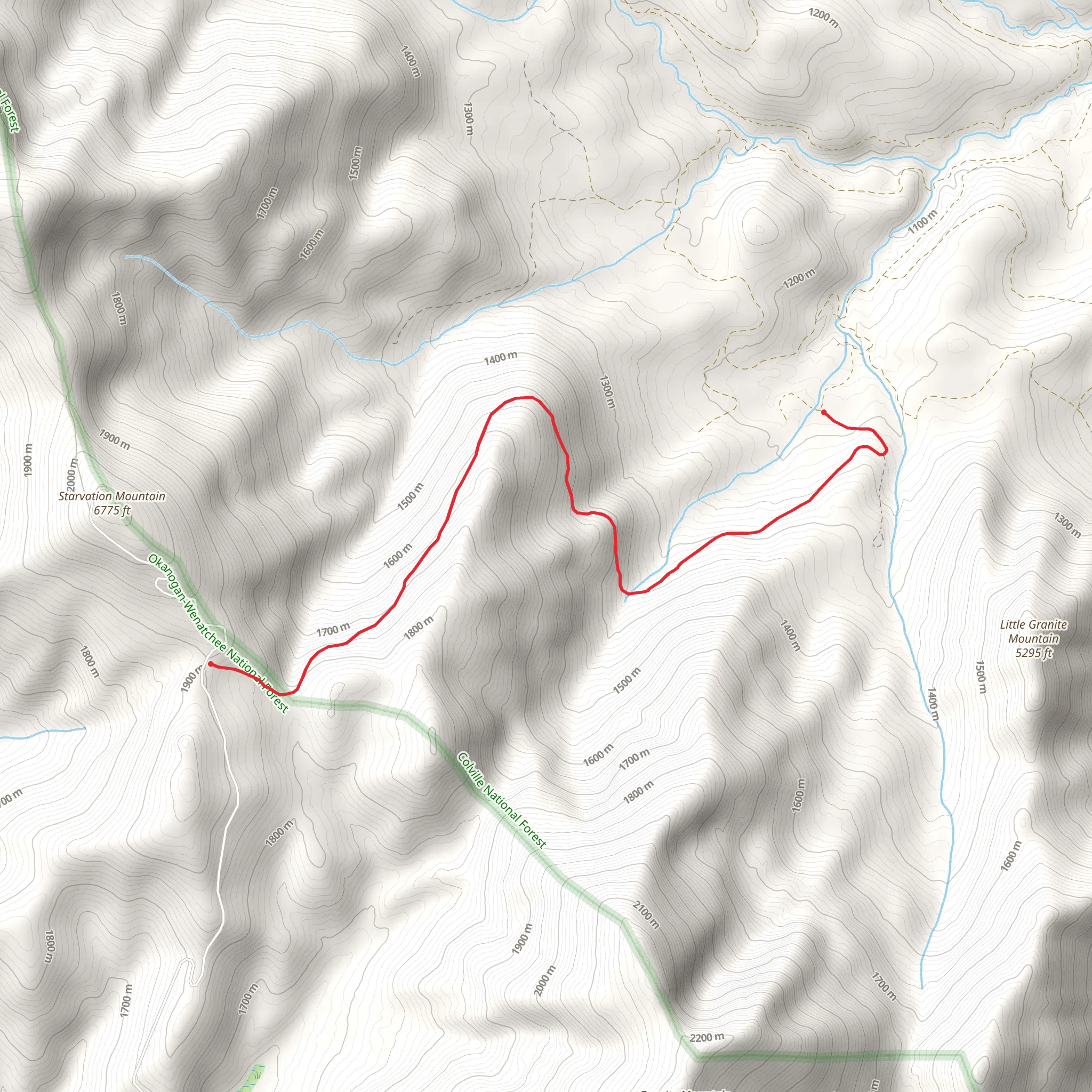 Shrew Creek Trail mobile static map