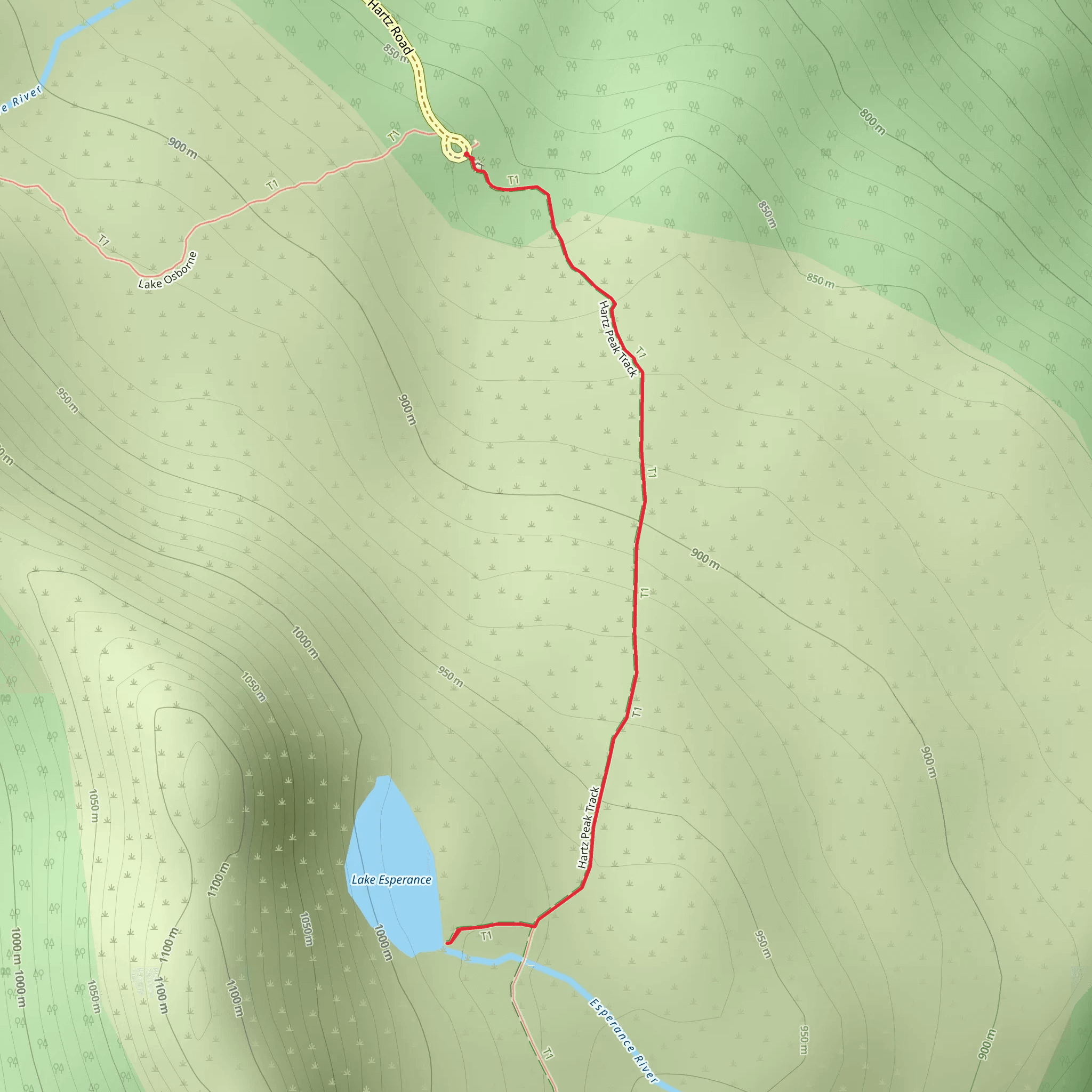 Lake Esperance Track mobile static map