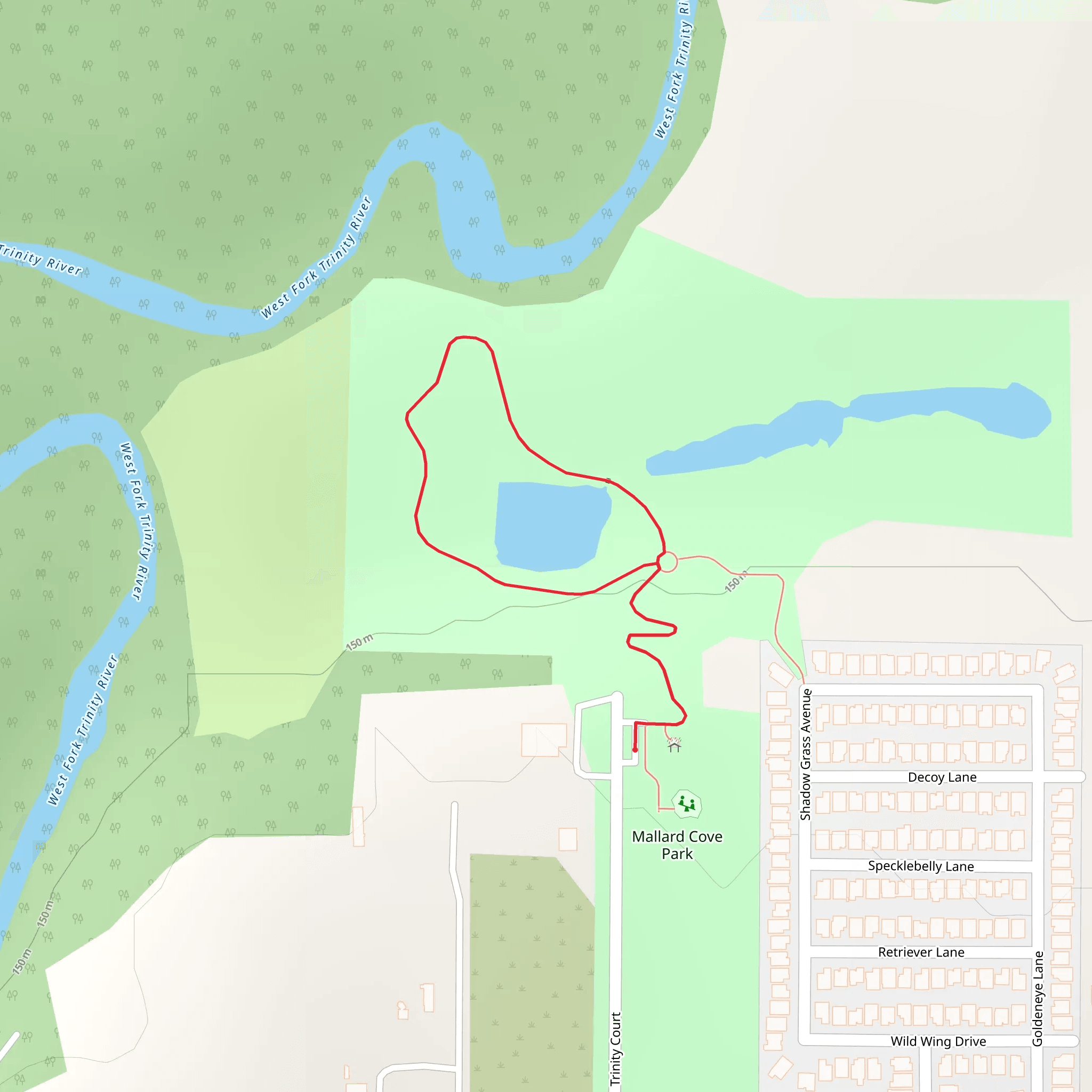 Mallard Cove Park Loop mobile static map