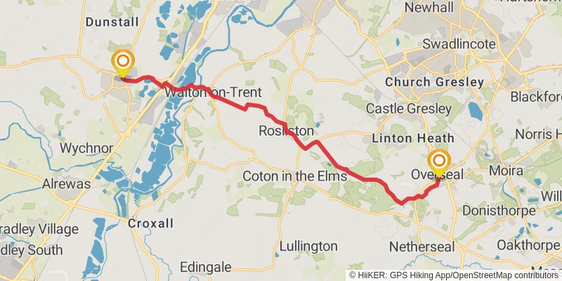 Cross Britain Way stage 9 Map