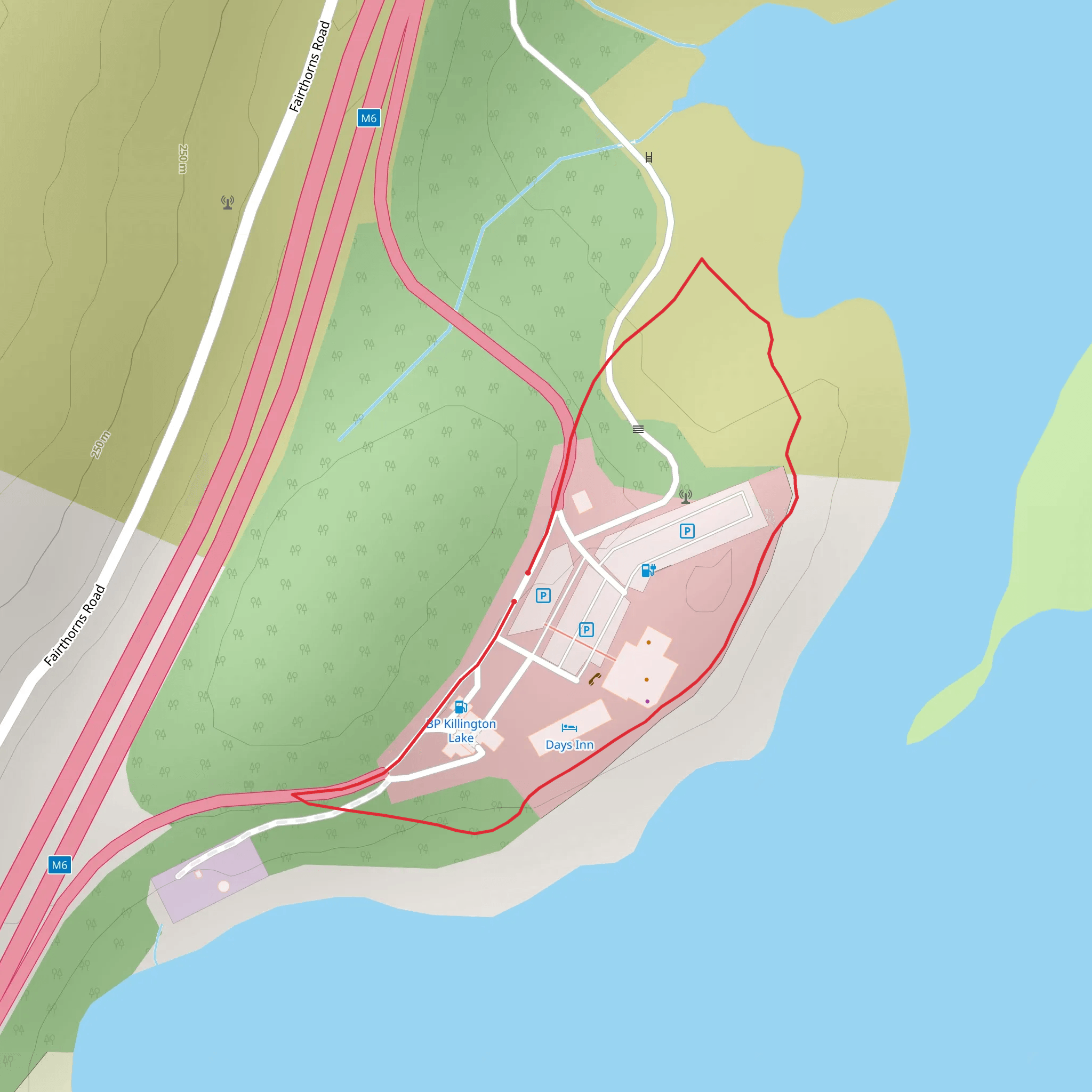 Killington Reservoir Loop mobile static map
