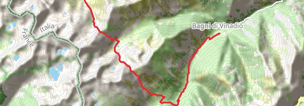 Via Alpina - Red Trail stage 123 Map