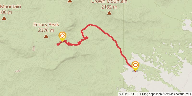 Juniper Canyon Trail stage 2 Map