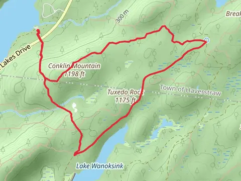 Conklin Mountain and Tuxedo Rock Loop Trail