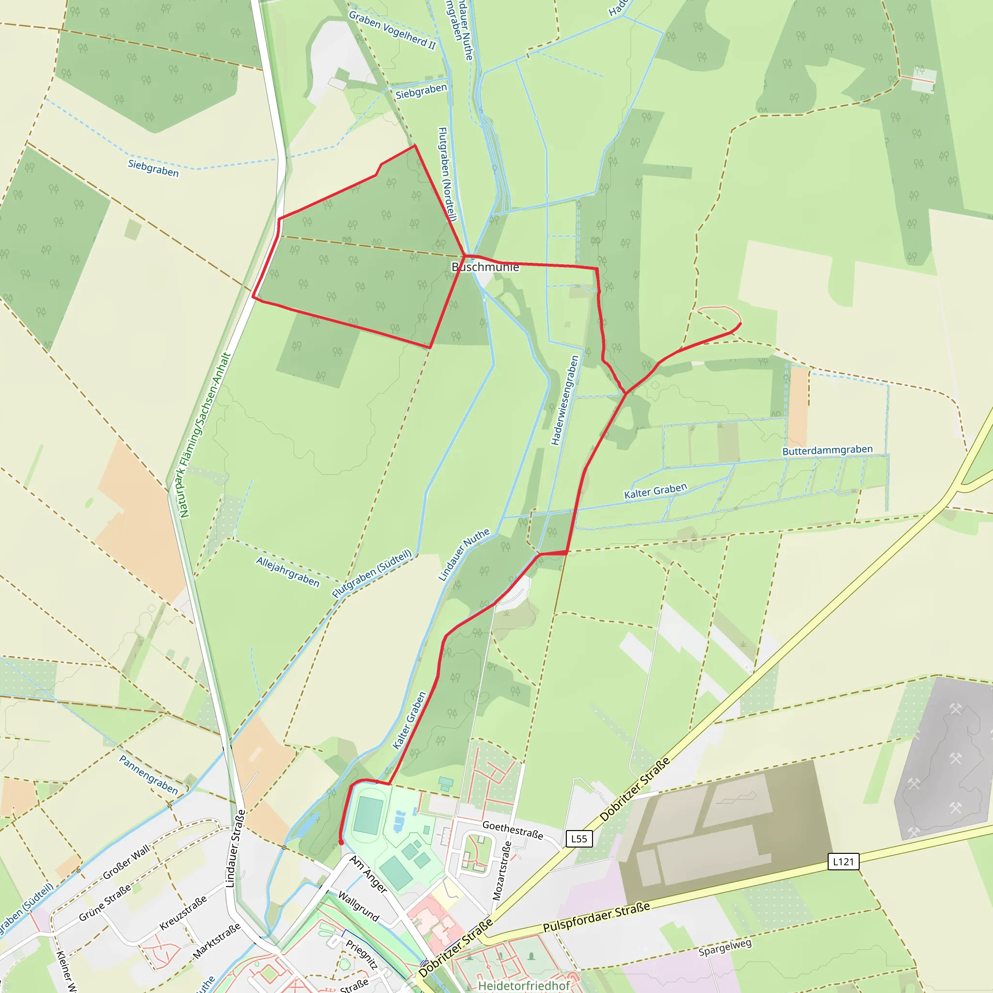 Buschmuhle Loop mobile static map